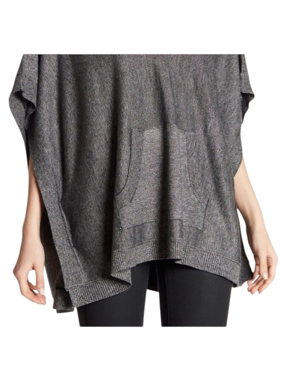 new Leimere ❤︎ Cozy Cashmere Sweater Poncho Hoodie ❤︎ Marbled Grey ❤︎ XS S M L - Picture 12 of 16